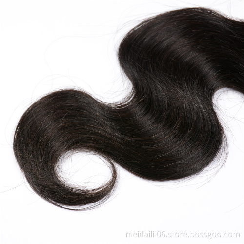 4*4 Hair Weave Closure Human Brazilian Body Wave Style Wave, Natural Black Color Body Wave Hair Closure